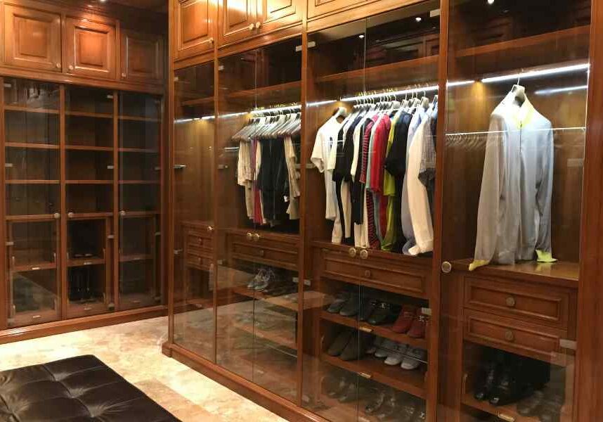 high end closet for professional wardrobe management