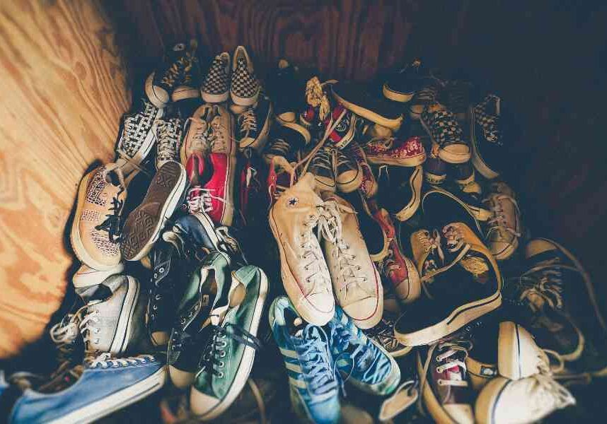 cluttered shoes