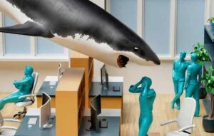 Living with adhd feels like things coming from all directions like a shark from the air