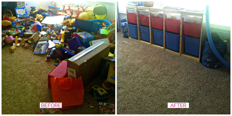 Organized kids room