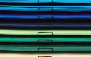 organized paperwork in a stack