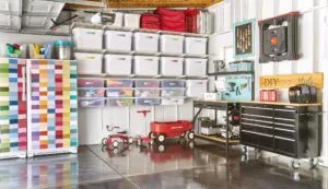 professionally organized garage
