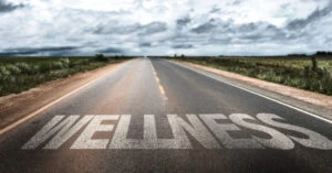 Wellness road sign