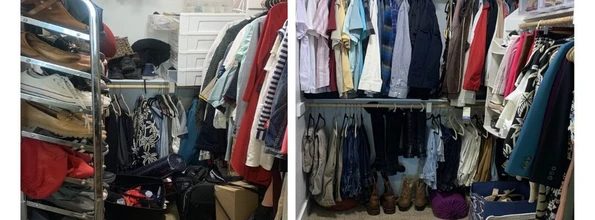 Kitchen organizing before and after