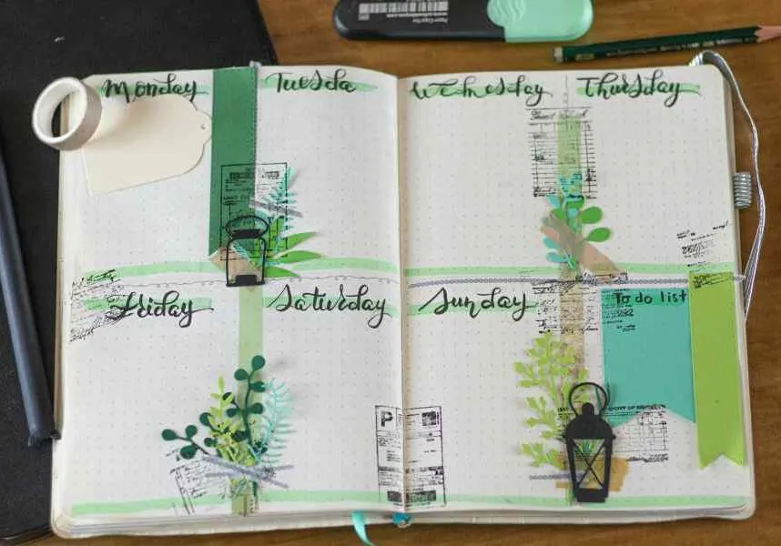 planner with to do list and areas to braindump and categorize lists
