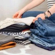 purging clothes from closet