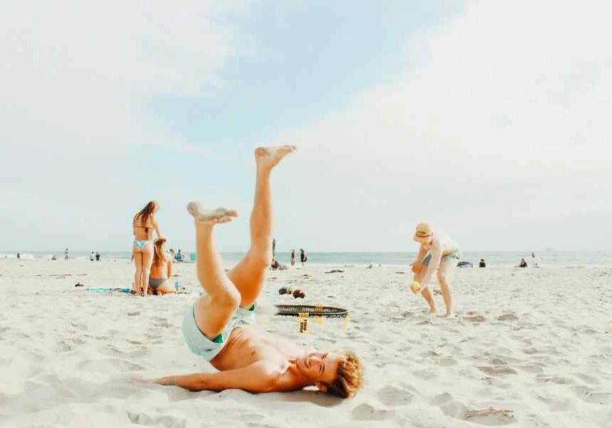 recovering perfectionists relaxing not slacking on the beach